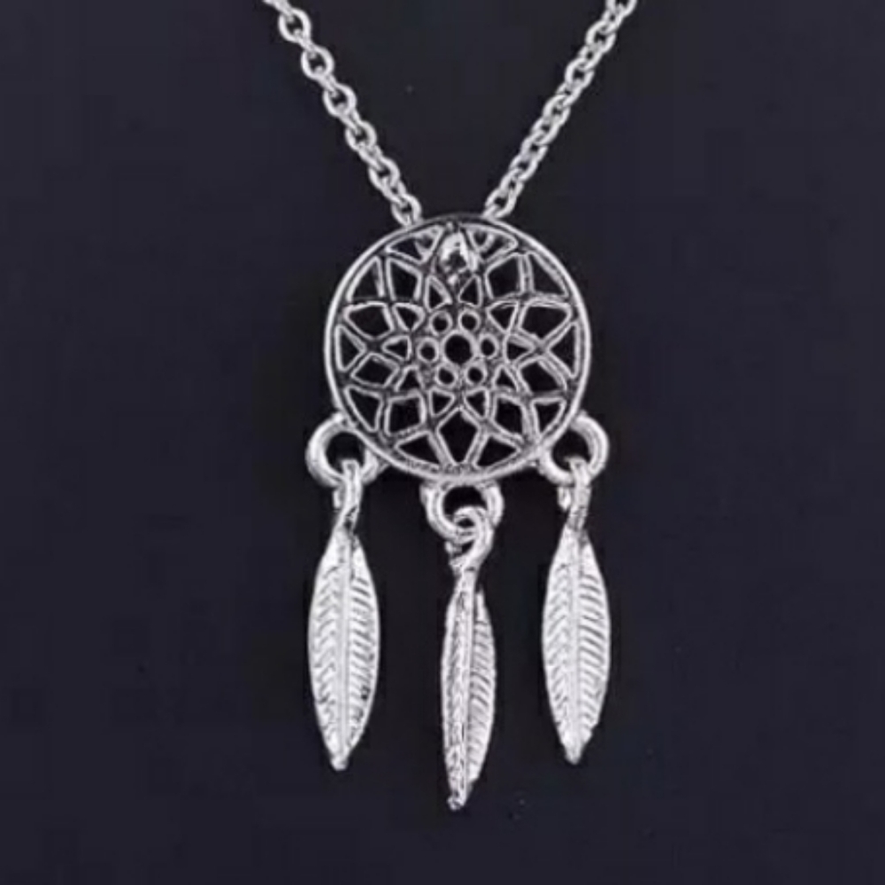 DREAMCATCHER NECKLACE- Silver plated new dainty - Picture 5 of 5